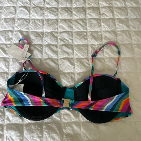 Trina Turk rainbow stripe bikini top - Picture 6 of 6